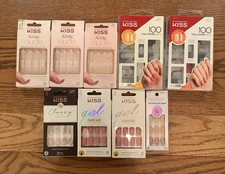 LOT OF 9 Kiss Boxes of Nails - Premium, Fantasy, Impress & More…..KISS BRAND