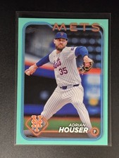 2024 Topps Update Series #US145 Adrian Houser Aqua Parallel Mets