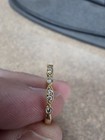 14k Yellow Gold 13 Round Natural Prong Set Band Ring Size 7  — photo 3