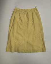 Gonna donna in seta vintage modello Kuhn taglia 42 gialla