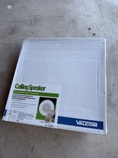 Valcom 8-inch Round Ceiling Speaker One-Way, Semi-Gloss White, V-1020C