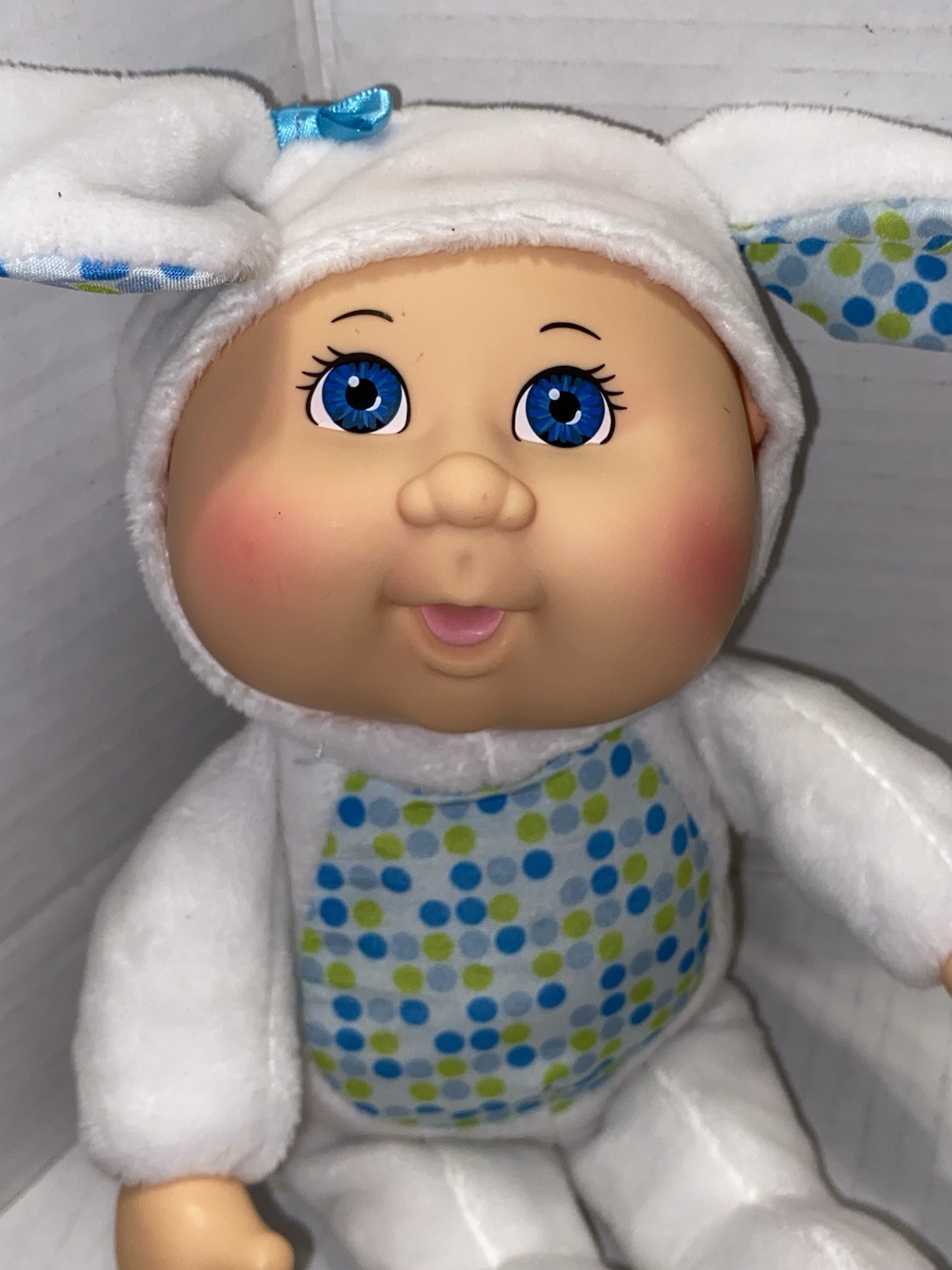 Cabbage Patch Cutties Kids Doll White Easter Bunny Rabbit 10” - Nice