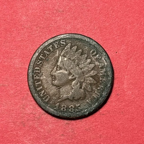 (1) Beautiful Antique 1885 Indian Head Cent/Penny CHOICE G-GOOD NICE FILLER