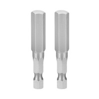 "2X 5/16\" Sae Sechskant-Bits 50Mm Magnetisch Grau"