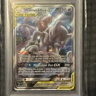 Pokémon 2019 Mewtwo & Mew GX SM191 TAG TEAM Full Art Promo PSA 5 Black Star