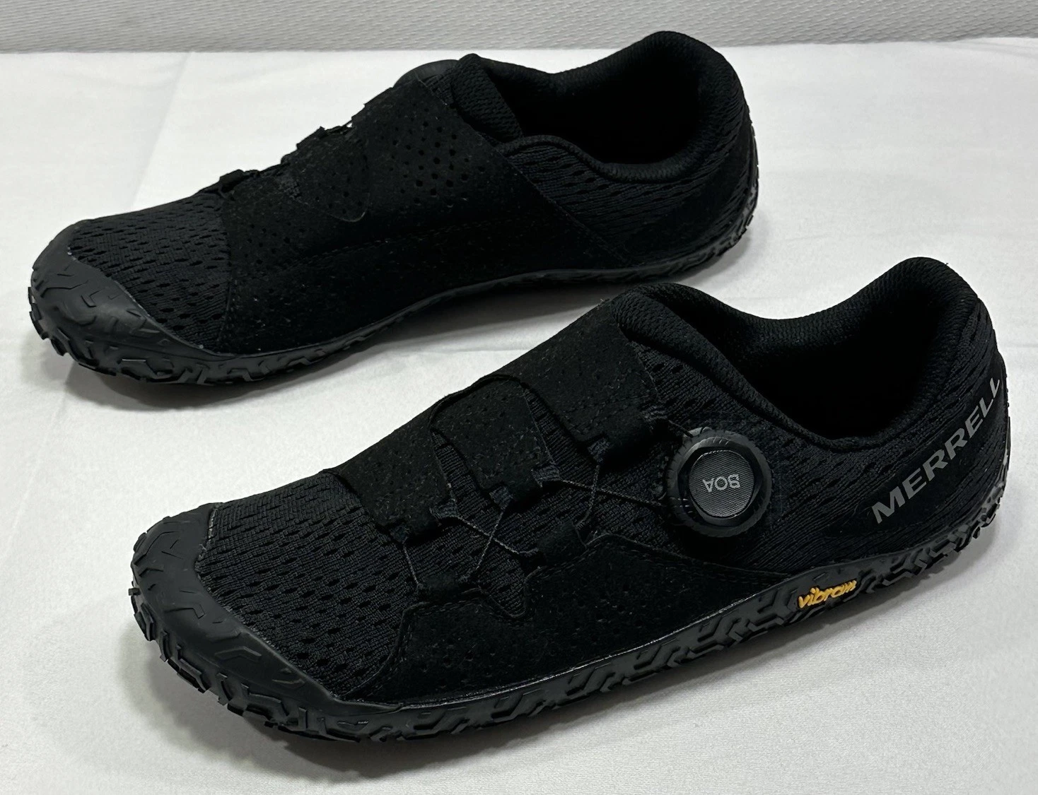 Merrell Vapor Glove 6 BOA Womens 9 Black Barefoot Running Shoes (J068502)