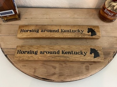 Derby Horse Kentucky Bourbon Barrel Whiskey Stave Each One Piece Derby Party
