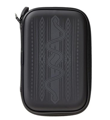 Casemaster Sentinel 6 Dart Case, Holds Extra 6 Darts, Black Sinister Snake 