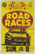1960's Ferrari 250 GT SWB Kansas Race Vintage Advertising Poster 11 x 17 Garnet