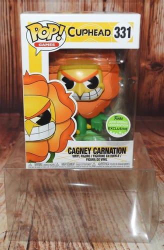 Funko Pop! Cuphead Cagney Carnation #331 2018 Spring Con Exclusive W/Protector