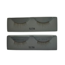 Vintage Dollspart Doll Eye lashes 5238 Indonesia Lot 2 Long Sugar New Old Stock