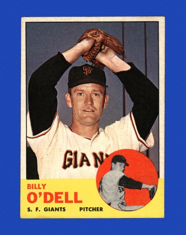 1963 Topps Set-Break #235 Billy O'Dell EX-EXMINT *GMCARDS*