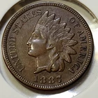 1887 Indian Head Cent - XF+ - 3 Diamonds, Nice Color!