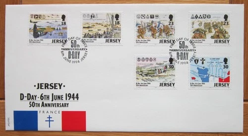 1994 Jersey 50th Anniversary of D Day Jersey First Day Cover Last One