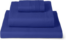 Twin Sheets Set - 3 PC Iconic Collection Bedding - Hotel Luxury, Extra Soft, Coo