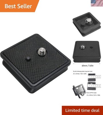 Durable 41mm Tripod Quick Release Plate with Anti-Slip Design - For Cameras