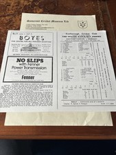 Scorecard 1978 - Northamptonshire v Somerset - Fenner Knock-out