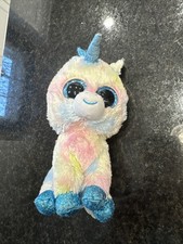 Ty Beanie Boos 6" Blitz the Rainbow Unicorn Glitter Version Plush Stuffed Animal