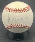Hank Aaron Autographed Baseball OMLB NL - Bill White Commissioner - GAI COA HOF