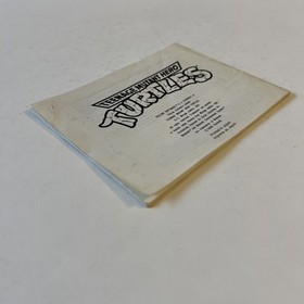 Notice Seule TEENAGE MUTANT HERO TURTLES Nintendo NES 88 -FRA 100% Officiel