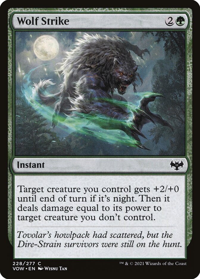 Wolf Strike (228) Innistrad: Crimson Vow VOW MTG Magic