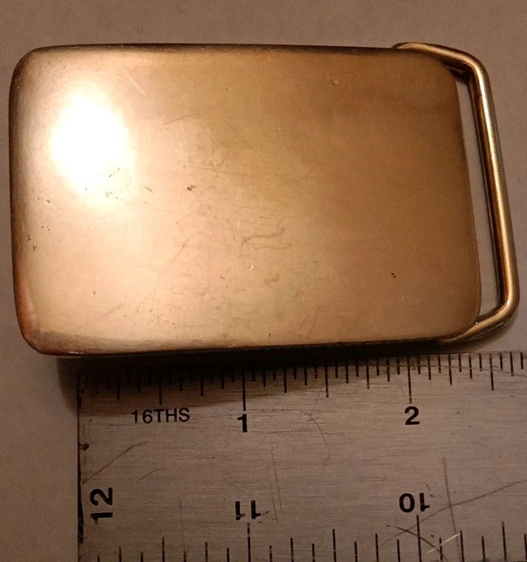 BTS 1978 SOLID BRASS RECTANGULAR 2" X 1.75" - image 5