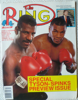 `The Ring` boxing magazine `Tyson Spinks Preview Issue` July 1988
