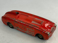 Dux Veritas Red Sports Race Car Toy Wind Up Tin Germany 1950's 