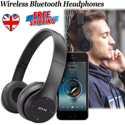 KABELLOSE BLUETOOTH-KOPFHÖRER MIT GERÄUSCHUNTERDRÜCKUNG OVER-EAR-KOPFHÖRER NEU UK