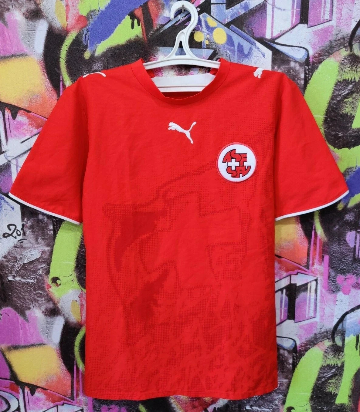 Switzerland 2006/2008 Home Shirt Football Soccer Jersey Vintage Puma Top Men's S