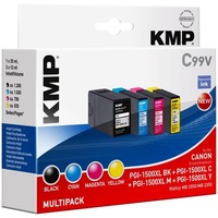Kmp C99V Multipack Bk/C/M/Y Kompatibel Mit Canon PGI-1500 Xl