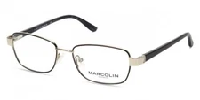 Marcolin MA5018 005 Black Metal Optical Eyeglasses Frame 51-16-135 MA 5018 RX