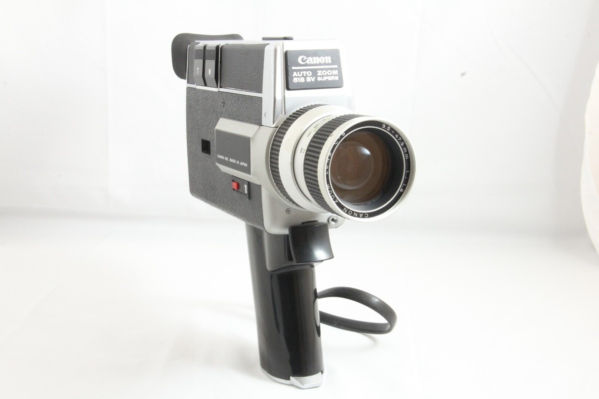 【tkd】Canon AUTO ZOOM 518SV SUPER8 Canon Auto Zoom 518 SV Super 8 with Canon C-8 9.5–47.5mm f
