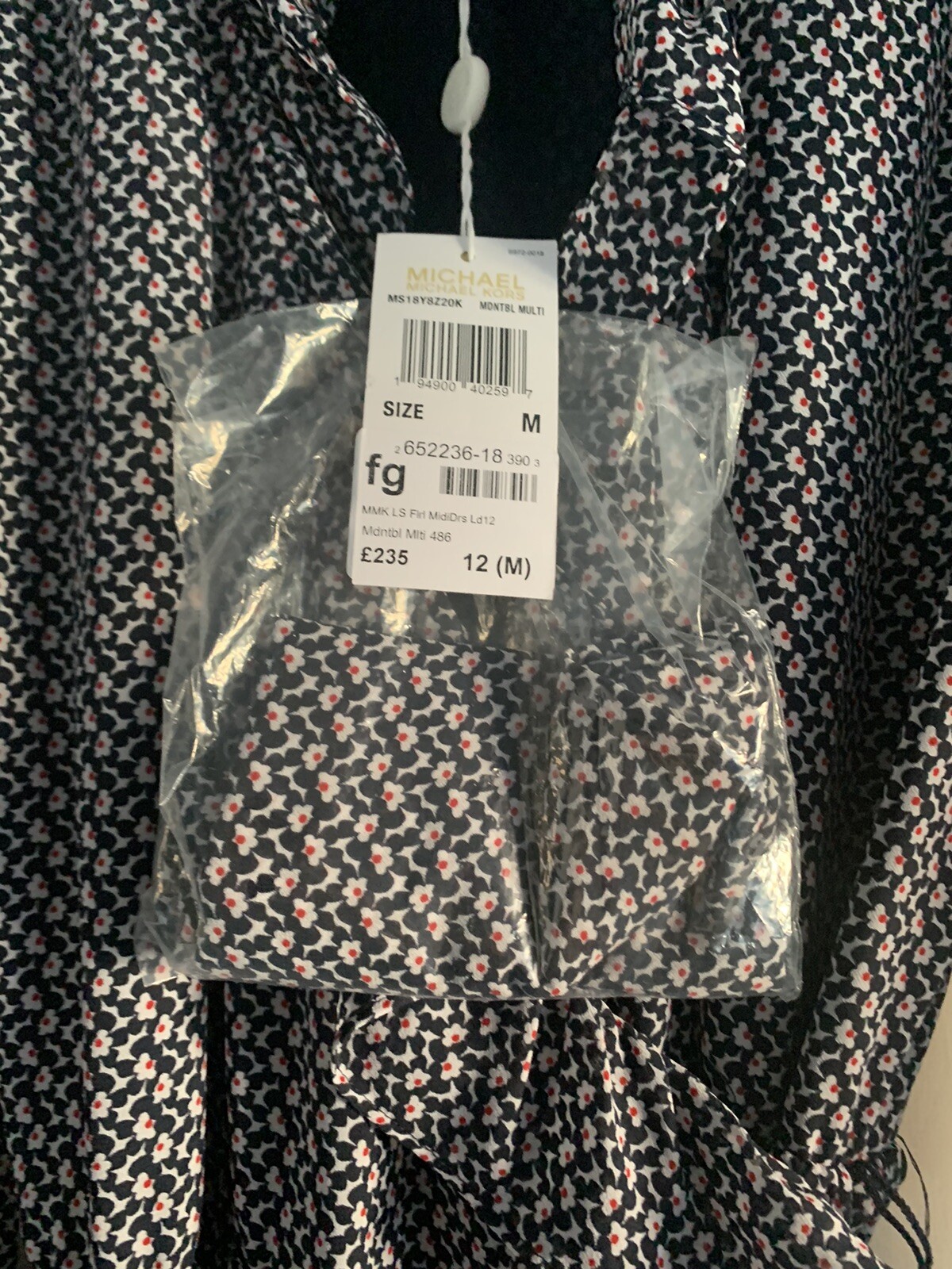 RELISTEDNON PAYER Michael Kors Midi Dress Size 12 (MMK LS Flrl MidiDrs