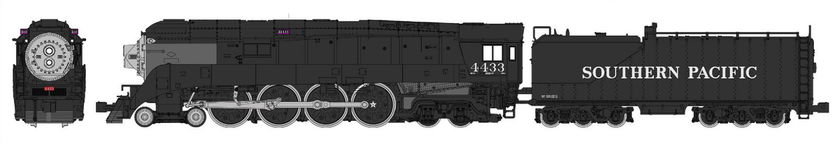 KATO 1260309 N SCALE 4-8-4 GS-4 Southern Pacific 4445 Postwar