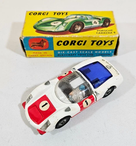 Vintage Corgi 330 Porsche Carrera 6, 1960's Boxed, Collectable