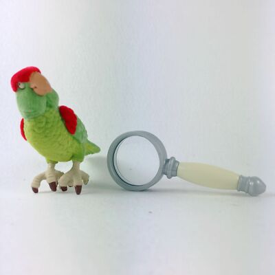 Parrot bird & magnifying glass from Cecile Parrot & Games for 18'' Doll