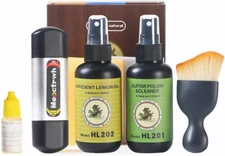 Guitar Cleaning Kit, Fretboard Lemon Oil, Polish and Oil Care, Guitar String Cle