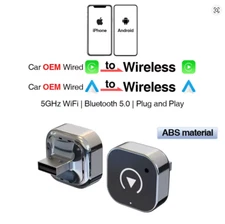 New Wireless CarPlay Android Auto Adapter USB Dongle Smart Mini Box Plug & Play