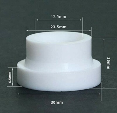 RIVERWELD Corpo Pinza Lente Gas 13N24 45V26 (orifizio 2,4 Mm) Coppa In Ceramica 54N14 8# (D12,5 X42 Mm) 54N01 Isolante Lente Gas TIG Per QQ300 DB SR CK WP 17 18 26 - Foto 5