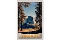 Blechschild Reise 20X30 Cm Yosemite Amerika Natur BäUme Gebirge Schild Tin Sign