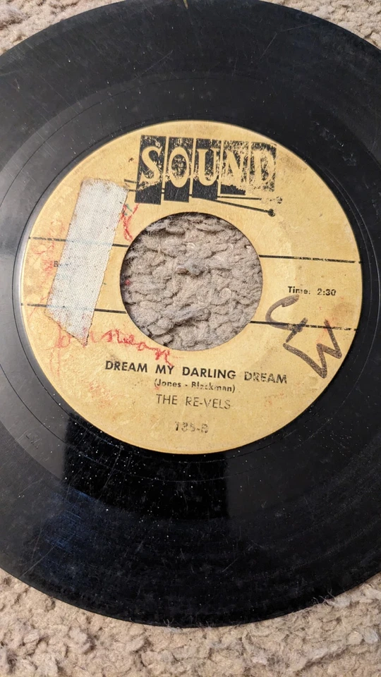 R&B DOO WOP 45 RPM RECORD THE RE-VELS RARE Cha-Cha-Toni / Dream My Darling Dream Foto 3 de 4