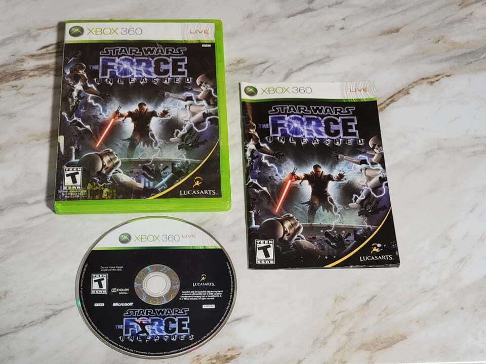 Star Wars: The Force Unleashed (Microsoft Xbox 360, 2008. Complete  23272332761