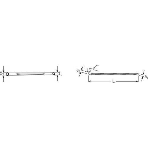 Stahlwille 41030911 220 Double ended ring Spanner - Picture 2 of 2