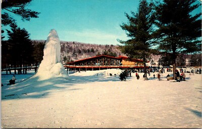 Mohawk Ski Area Ski Lodge Cornwall Connecticut Postcard E16