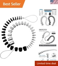 Effortless Thread Identification Tool - 44 Stainless Steel Bolt Gauges Included