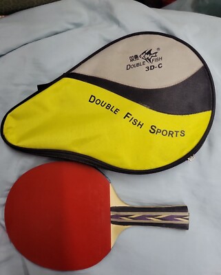 Double Fish 3D-C Table Tennis Ping Pong Paddle W/ Case
