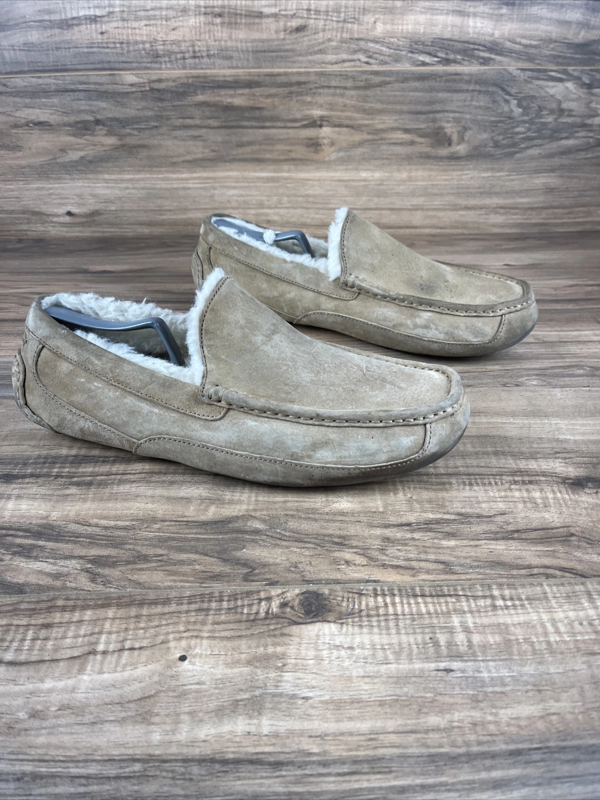 Mocassini pantofole UGG Australia Ascot S N 5775 pelle di pecora scamosciata TAGLIA 12