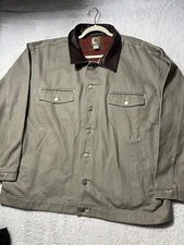 Marlboro Vintage 99 Gear Mens XXL Flannel Lined Ranch Barn Chore Farm Jacket.
