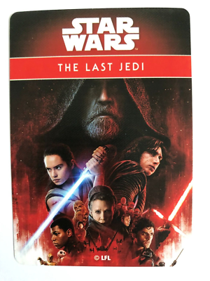 Star Wars Last Jedi Movie Poster Swap Playing Card: Skywalker Rey